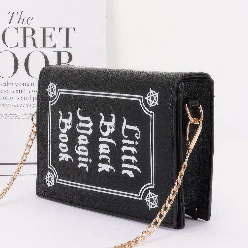 Chic Black Magic Book Clutch - Picture 2 of 5